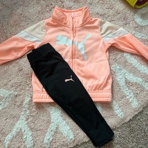 Pink Toddler Puma Tracksuit